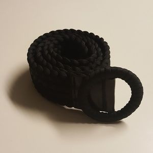 *2 for 15* J Crew Thick Black Braided Belt